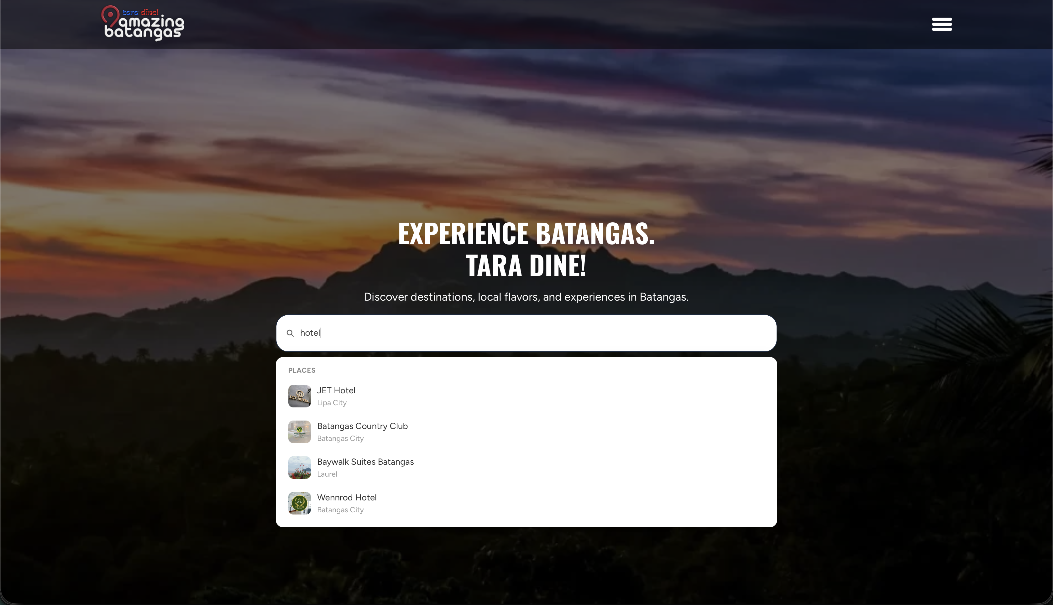 Amazing Batangas homepage